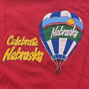 1988 Vintage Nebraska Hot Air Balloon Shirt XL Mens